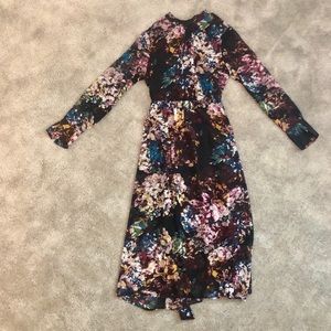 Womens Wrap Long Sleeve Dress - Size Small